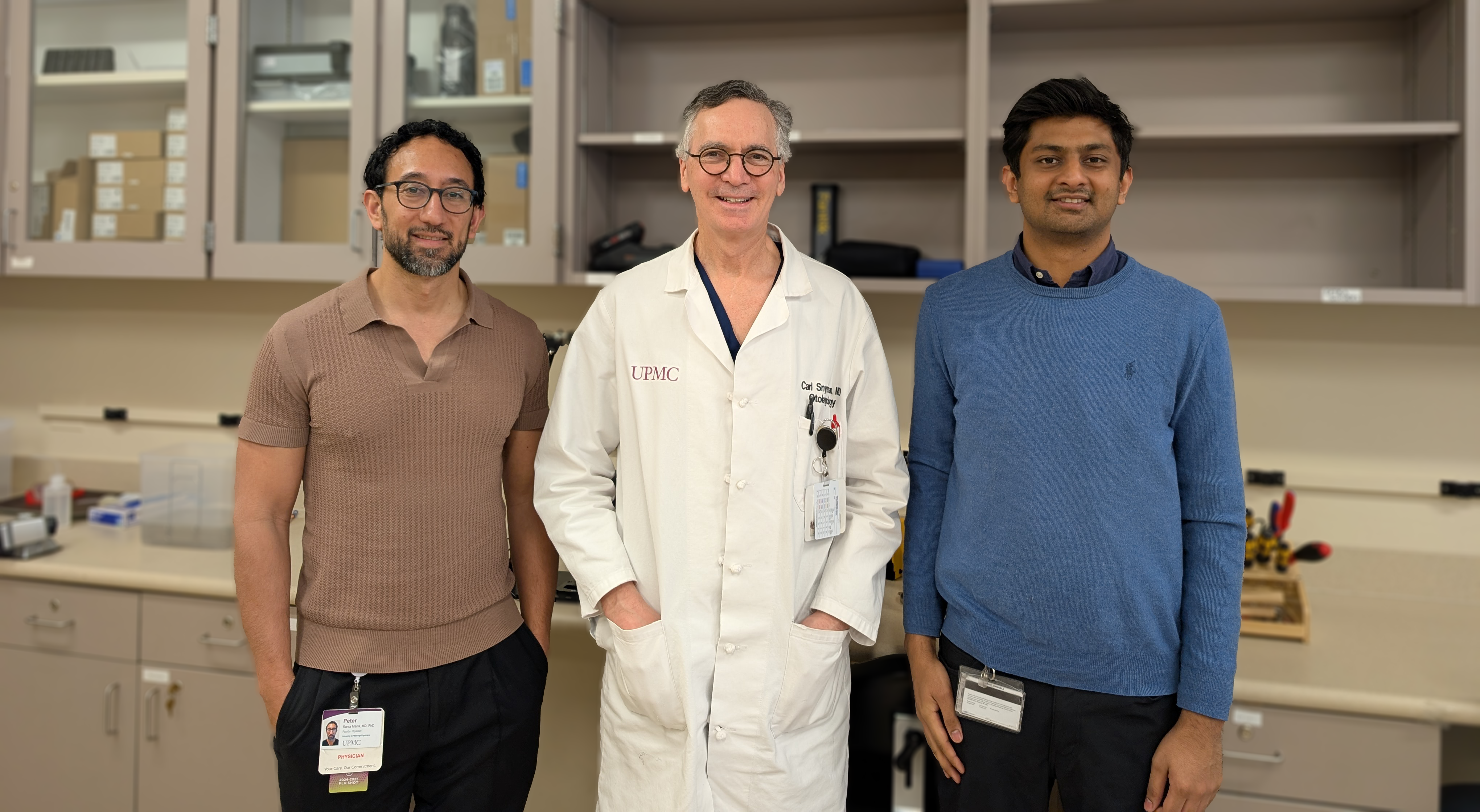 Left to Right: Dr. Santa Maria, Dr. Snyderman, Dr. Singhala
